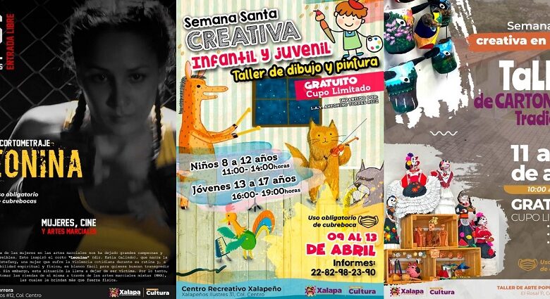 Ayuntamiento de Xalapa promueve cine, música y talleres para esta semana vacacional