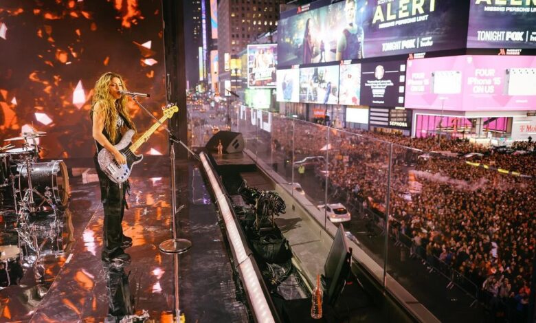 Llega a streaming concierto de Shakira en Times Square