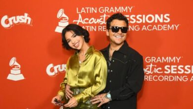 Ángela Aguilar y Nodal aparecen juntos en los Latin Grammy